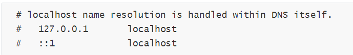 Hosts file location