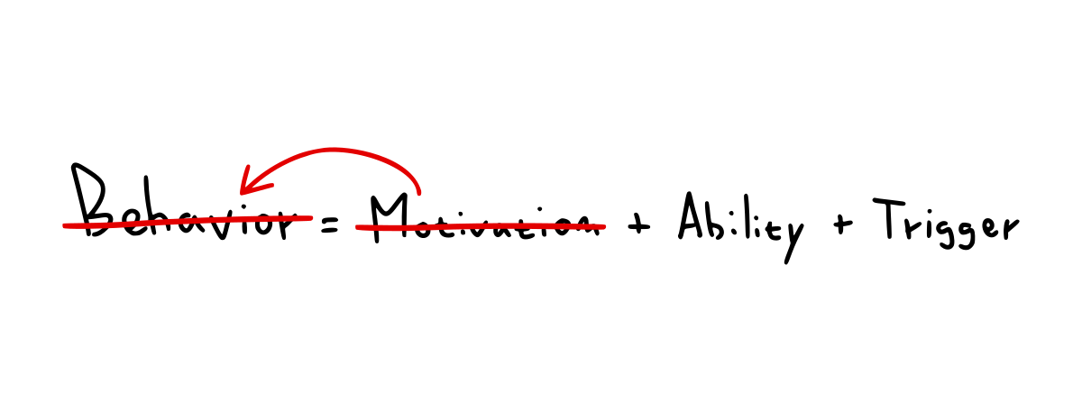 Fogg Behavior Model - no motivation